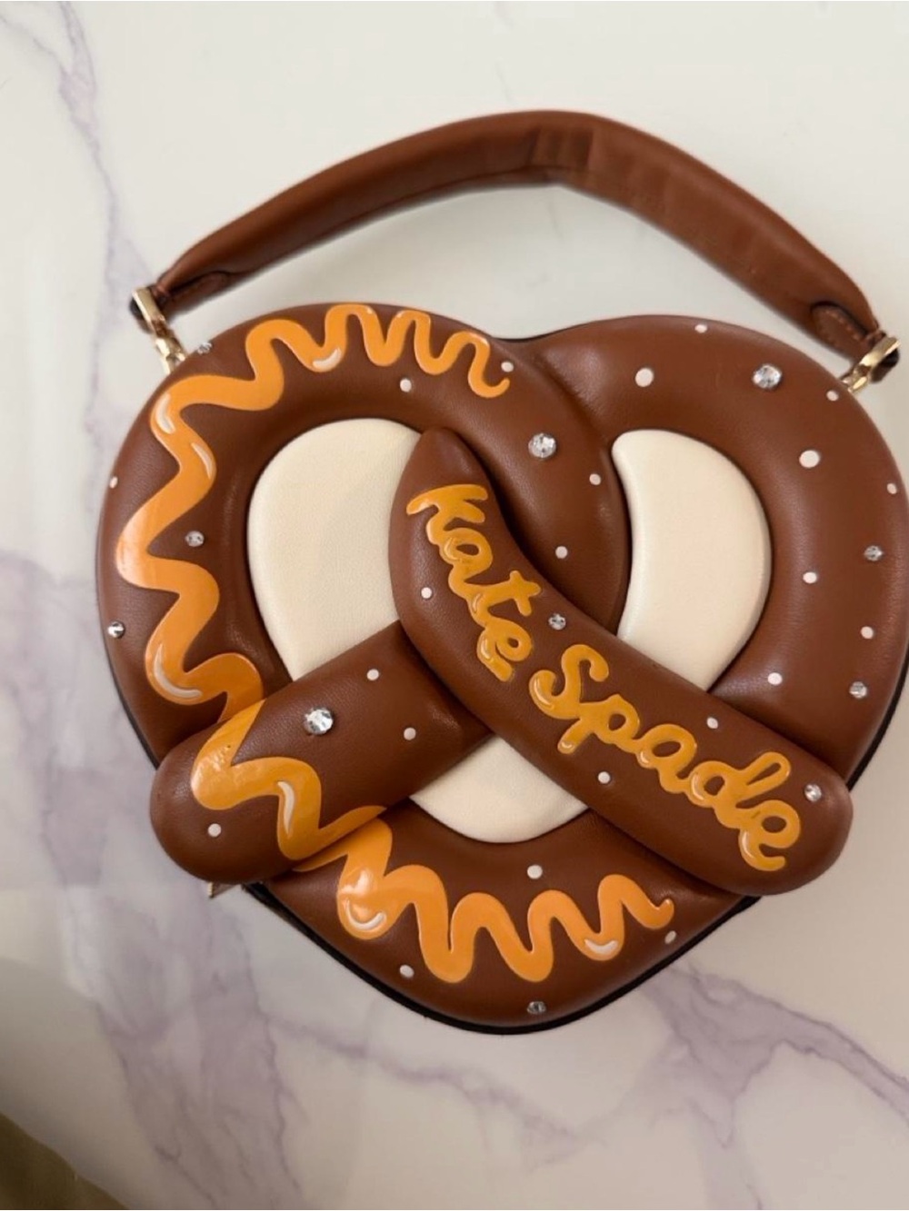 KATE SPADE NYC 3D PRETZEL CROSSBODY BAG